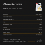 Engine Oil 5W30 API SN/CF C3