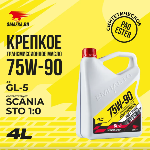 Transmission oil VMPAUTO 75W-90 GL-5 SCANIA STO 1:0 Synthetic